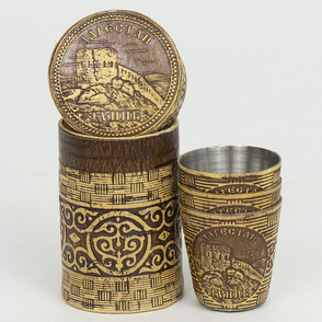 Набор стопок Дагестан Гуниб 3шт 30мл 4,54,58