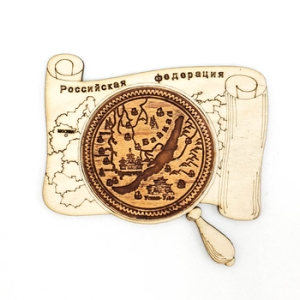 Магнит Байкал Карта Карта Россия 8x6