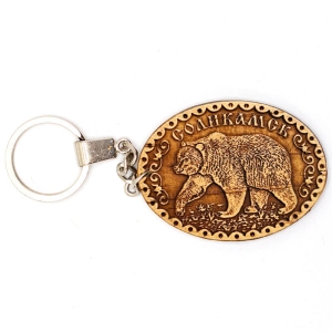 Брелок Соликамск медведь 5,5х4