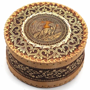 Шкатулка Шадринск Куница 19х19х8 ПОД ЗАКАЗ