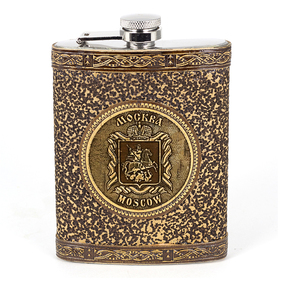---Фляжка Москва Герб антик 240мл 80Z