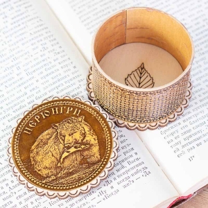 Шкатулка Нерюнгри Медведь фигурная 7х74,7