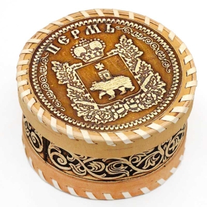 Шкатулка Пермь Герб 10х10х6