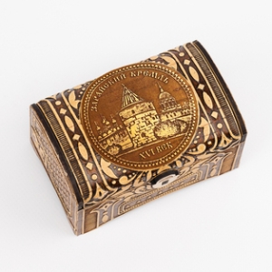 Шкатулка Зарайский Кремль Сундук 10x6x5