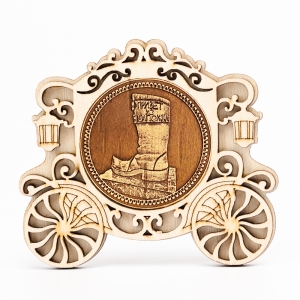 Магнит Сапожок Привет из Сапожка Карета 8x7