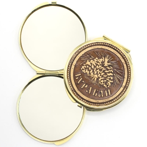 Зеркало Бурабай Шишка круглое шарнирное металлическое 77