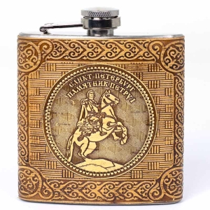 Фляжка Санкт-Петербург Медный Всадник 180мл 60Z