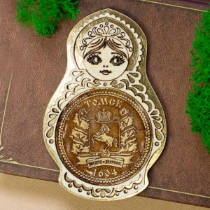 Ваше Изображение 5 Магнит Матрешка Золото 5,58,5