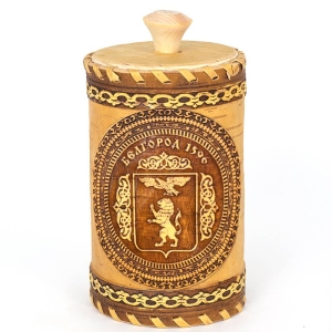 Туес Белгород 1596 Герб 8х8х14