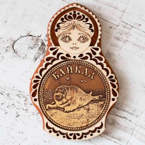 Магнит Байкал Нерпа Матрешка 5,5х8,5