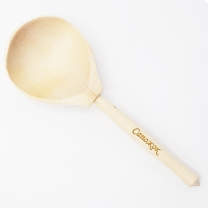 Ложка Сапожок Столовая березовая с гравировкой 19х6