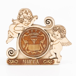 Магнит Чита Герб Ангелы 9,5х7