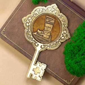 Магнит Привет из Сапожка Ключ Золото 7,511,5