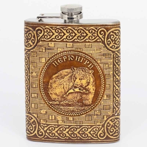 Фляжка Нерюнгри Медведь 240мл 80Z