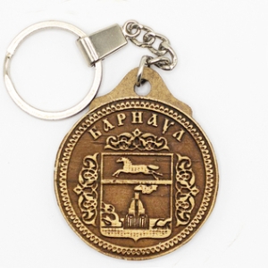 Брелок Барнаул Герб круглый 4x4