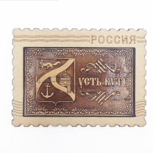 Магнит марка усть кнут герб 8x6