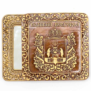 Зеркало Великий Новгород Герб 7,5х7,5