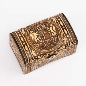 Шкатулка Сундук Новосибирск Герб 10x6x5