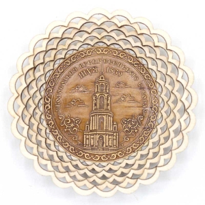 Тарелка Шуя 1539 Колокольня Фанера 13133