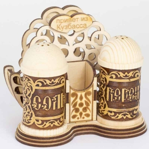Набор салфетница и специи Узор Привет из Кузбасса 12,510,59