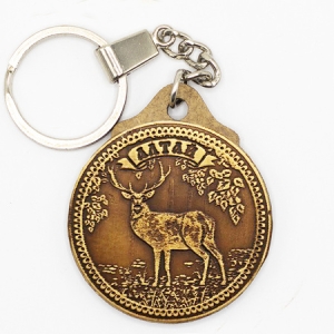 Брелок Алтай Олень круглый 4x4