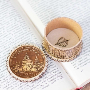 Шкатулка Зарайский Кремль фигурная 5,5х5,5х3,5