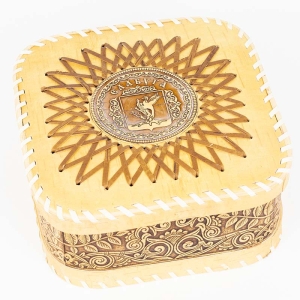 Шкатулка Елабуга Герб 19х19х9 ПОД ЗАКАЗ