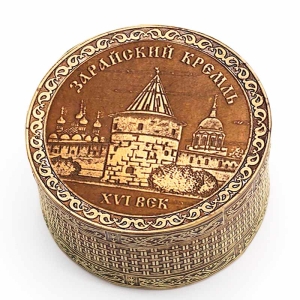 Шкатулка Зарайский Кремль 8,5х8,5х4,5