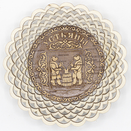 Тарелка Устьяны Фанера 13133