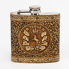 Фляжка Томск Герб антик 180мл 60Z