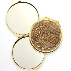 Зеркало Ясная поляна круглое шарнирное металлическое 77