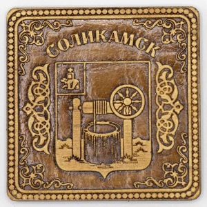 Магнит Соликамск Герб квадратный 5,55,5