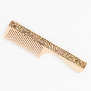 Расческа Губаха Узор с ручкой 19,5х4,5