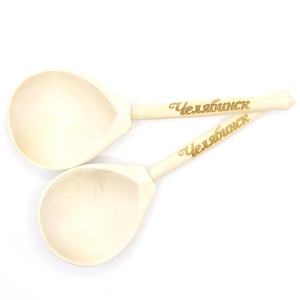 Ложка Челябинск Столовая березовая с гравировкой 196