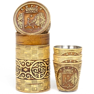 Набор стопок Киров Герб 3шт 30мл 4,54,58