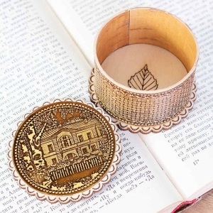 Шкатулка Ясная поляна фигурная 7х7х4,7