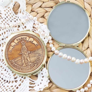 Зеркало Томск Памятник Чехову шарнирное металлическое 77 (4)