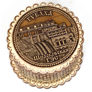Шкатулка Губаха Широковская ГЭС фигурная 5,55,53,5