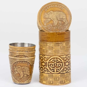 Набор стопок Нерюнгри Медведь 3шт 30мл 4,54,58