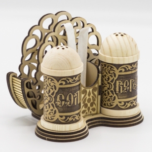 Специи и салфетница Узор фанера 12,510,59