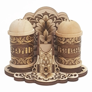 Набор салфетница и Специи Узор