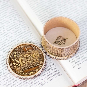 Шкатулка Ясная поляна фигурная 5,5х5,5х3,5