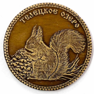 Магнит Телецкое озеро Белка круглый 6,56,5