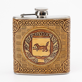 Фляжка Иркутск Герб 180мл 60Z