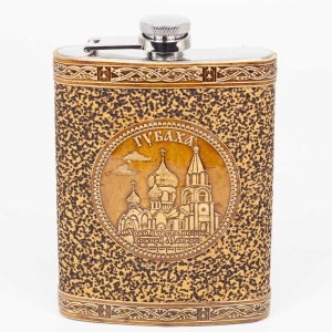 Фляжка Губаха Храм в честь Иконы Божией Матери антик 240 мл 80Z