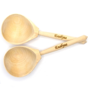 Ложка  Елабуга Столовая березовая с гравировкой 196