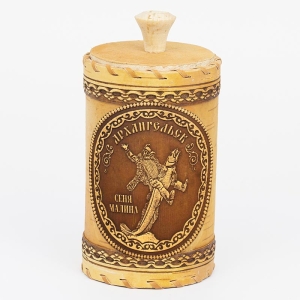 Туес Архангельск Сеня Малина с кантами Фарватер 8x8x14