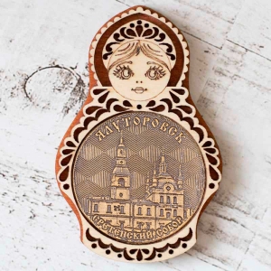 Магнит Ялуторовск Сретенский Собор Матрешка 5,5х8,5