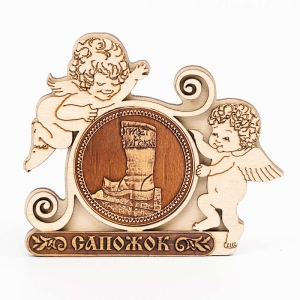 Магнит Сапожок Привет из сапожка Ангелы 9,5x7