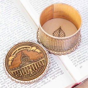 Шкатулка Санкт-Петербург Казанский собор фигурная 7х7х4,7